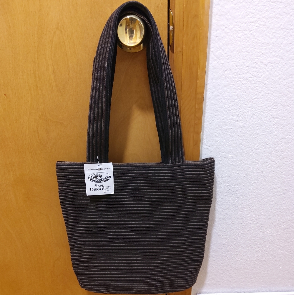NWT Paper Braided Shoulder/Tote Bag Brown Firm Price